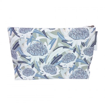 Cosmetic Bag | Waratah Blue | Cotton | Large